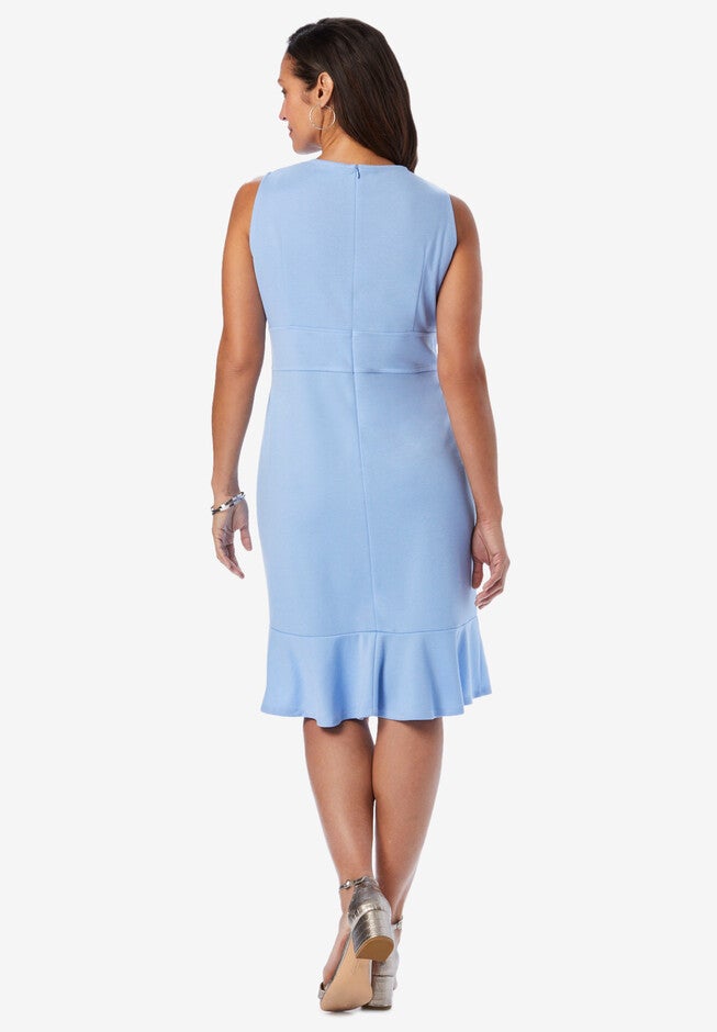 Sleeveless Ponte Dress, , on-hover image number 1