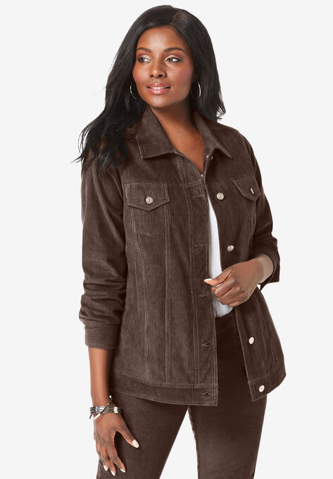 Classic Corduroy Jacket, CHOCOLATE, hi-res image number null