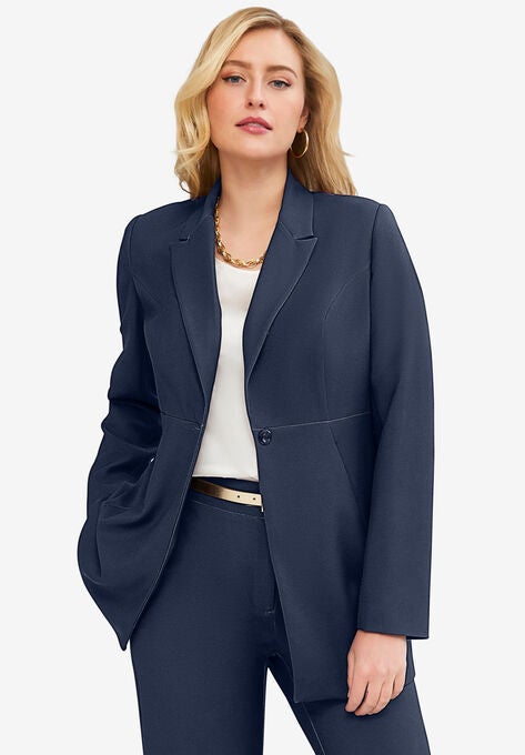 Bi-Stretch Blazer, NAVY, hi-res image number null