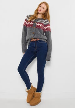 Plus Size Fair Isle Cardigans