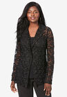 Lace Blazer, BLACK, hi-res image number null