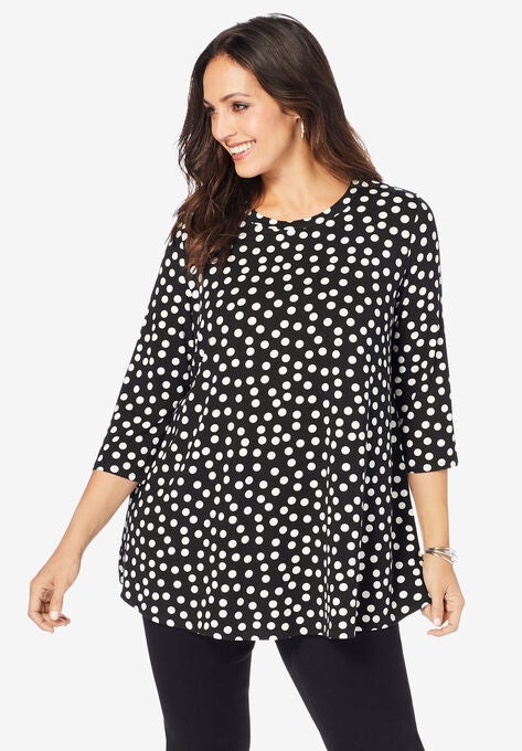 Swing Tunic, BLACK DOT, hi-res image number null