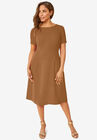 Fit & Flare Dress, OLIVE MOSS, hi-res image number null