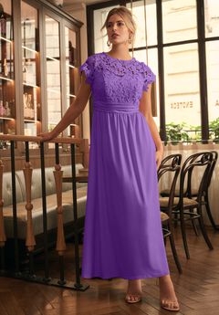 Plus Size Purple Easter Dresses