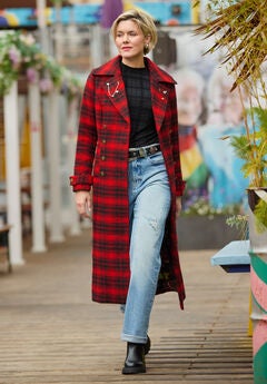 Wool-Blend Double Breasted Coat