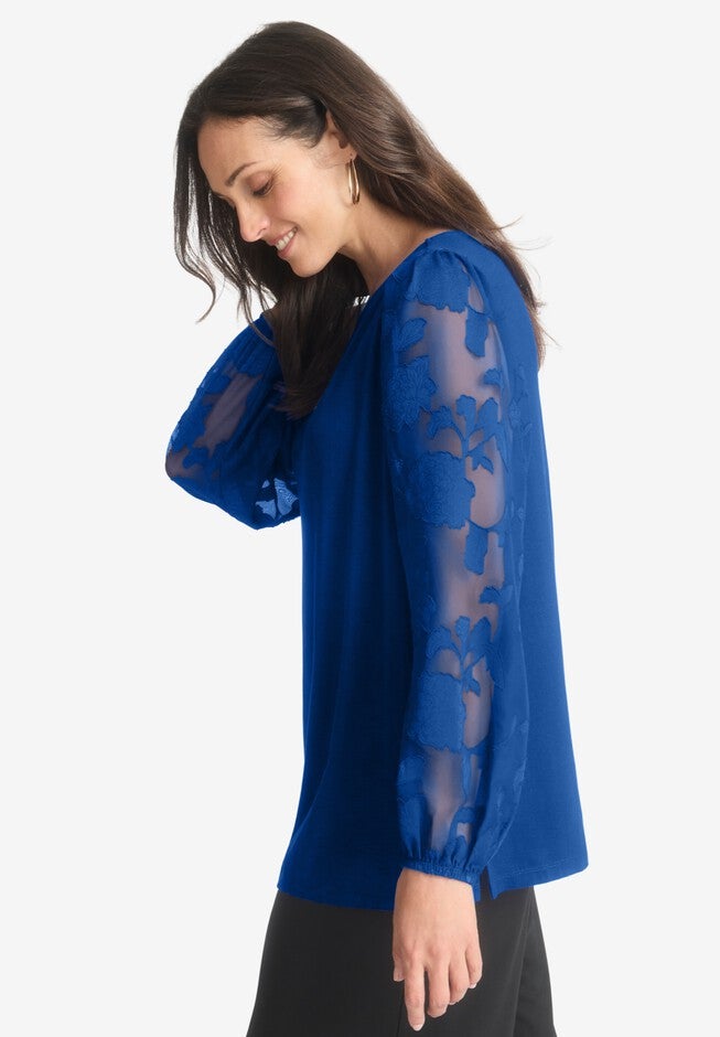 Mixed Media Top, , alternate image number null