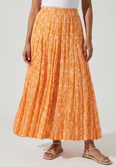 Flowing Crinkled Maxi Skirt