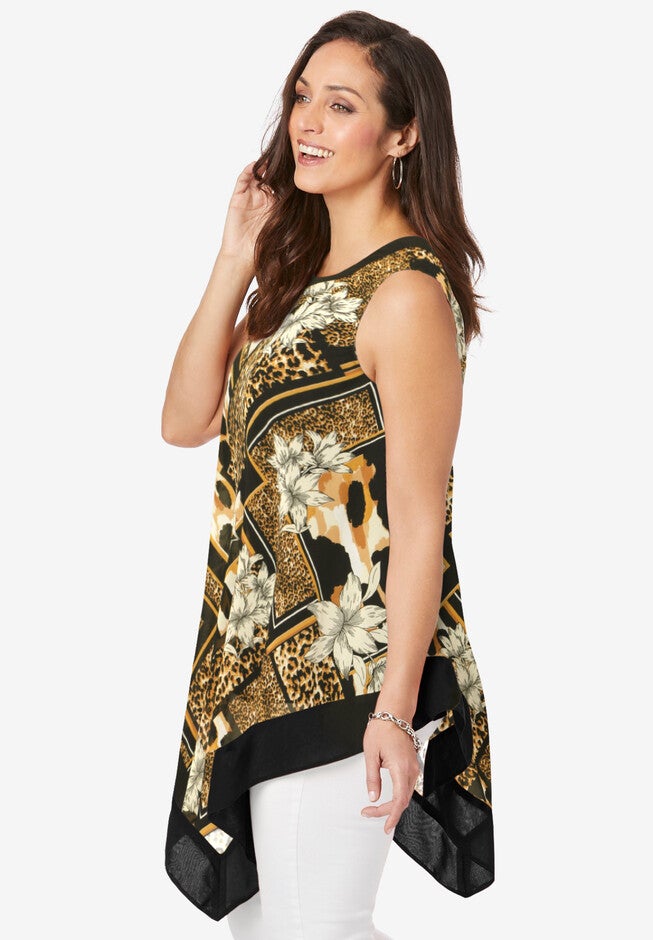 Handkerchief Hem Tunic, , alternate image number null