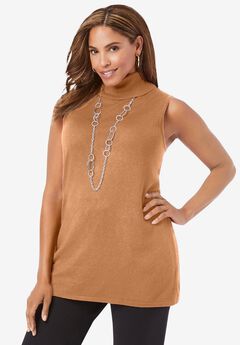 Plus Size Sleeveless Sweater Vests