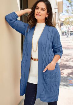 Cable Duster Sweater