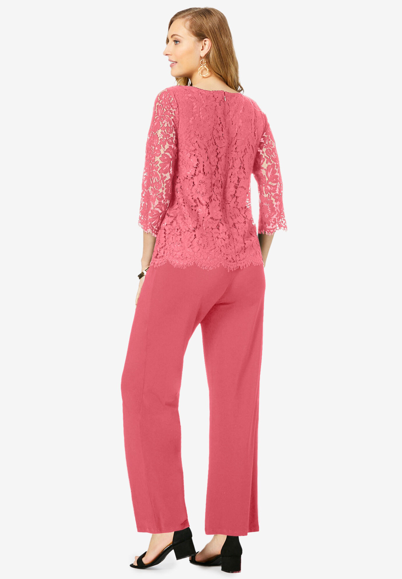Popover Lace Jumpsuit | Catherines