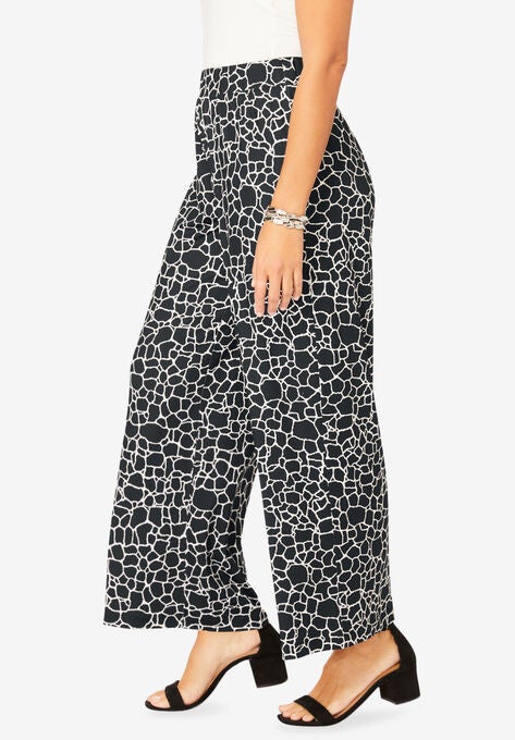 Knit Palazzo Pant, , alternate image number null