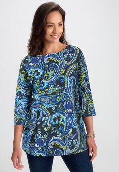 Plus Size A Line Tunic Tops