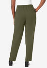 Knit Crepe Straight Leg Pants, , on-hover image number null