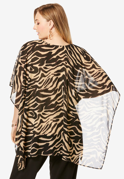 Georgette Caftan Tunic, , on-hover image number null