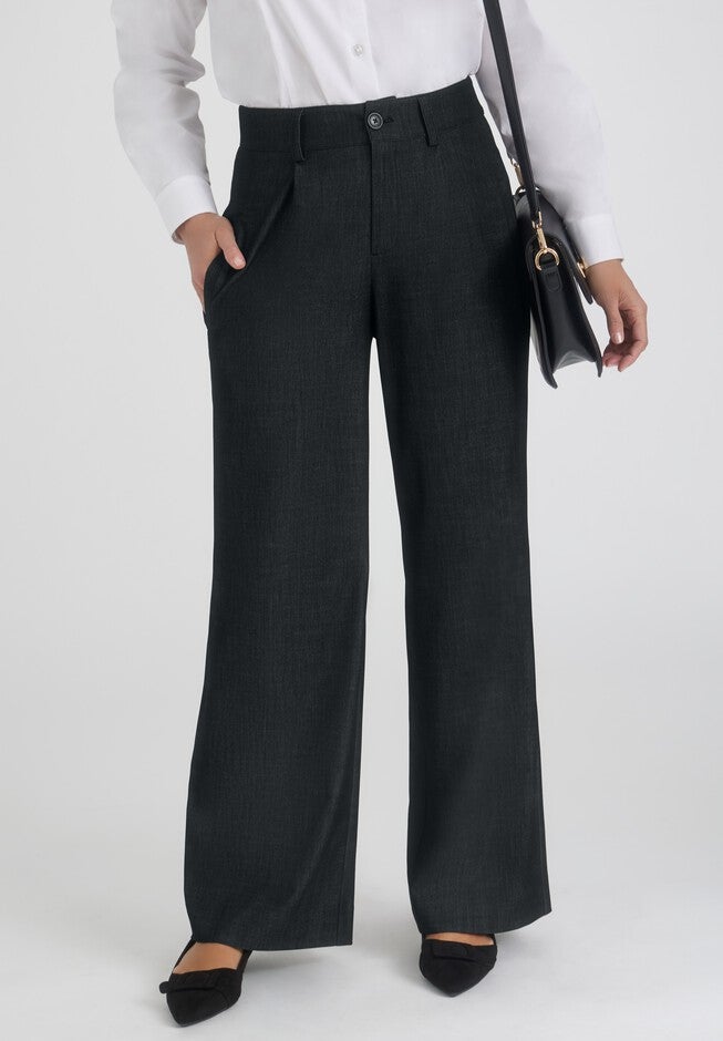 Slubbed Denim Trouser, BLACK, hi-res image number null
