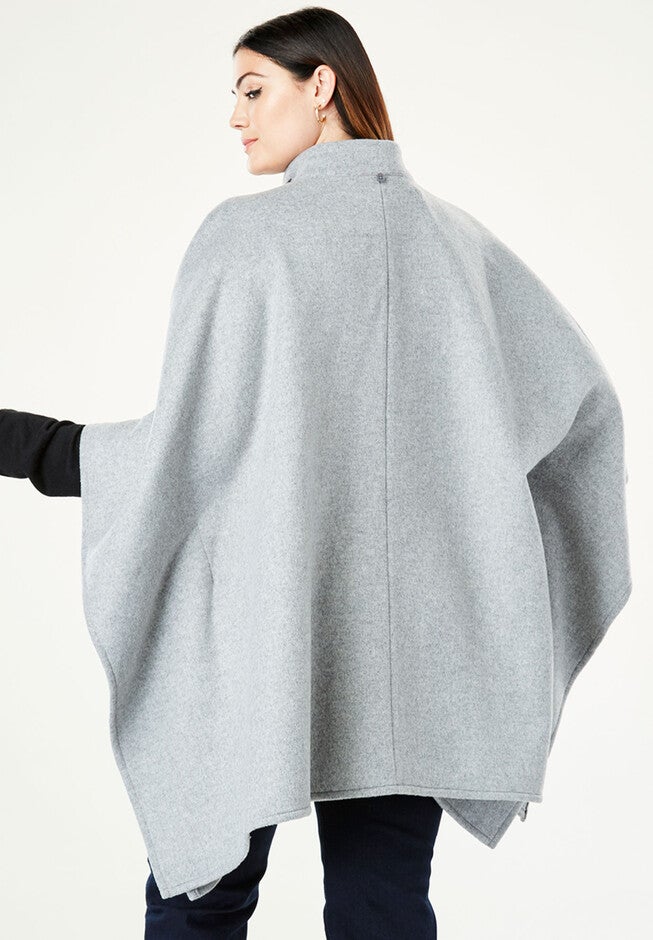 Wool Cape Coat, , alternate image number null