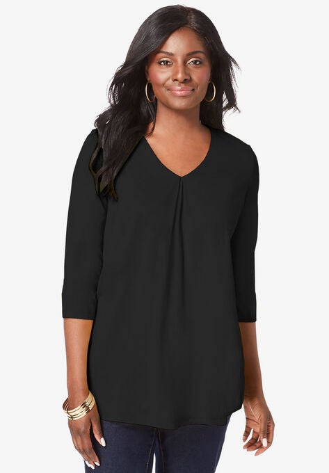 Flyaway Tunic, BLACK, hi-res image number null