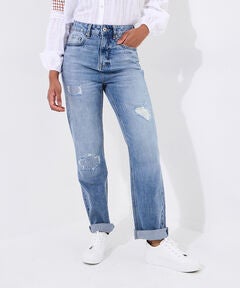 Distressed Mom Jeans