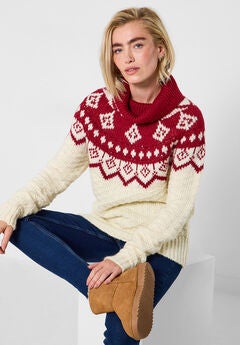 Festive Cowlneck Sweater