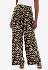 Knit Palazzo Pant, NATURAL ABSTRACT ZEBRA, hi-res image number null