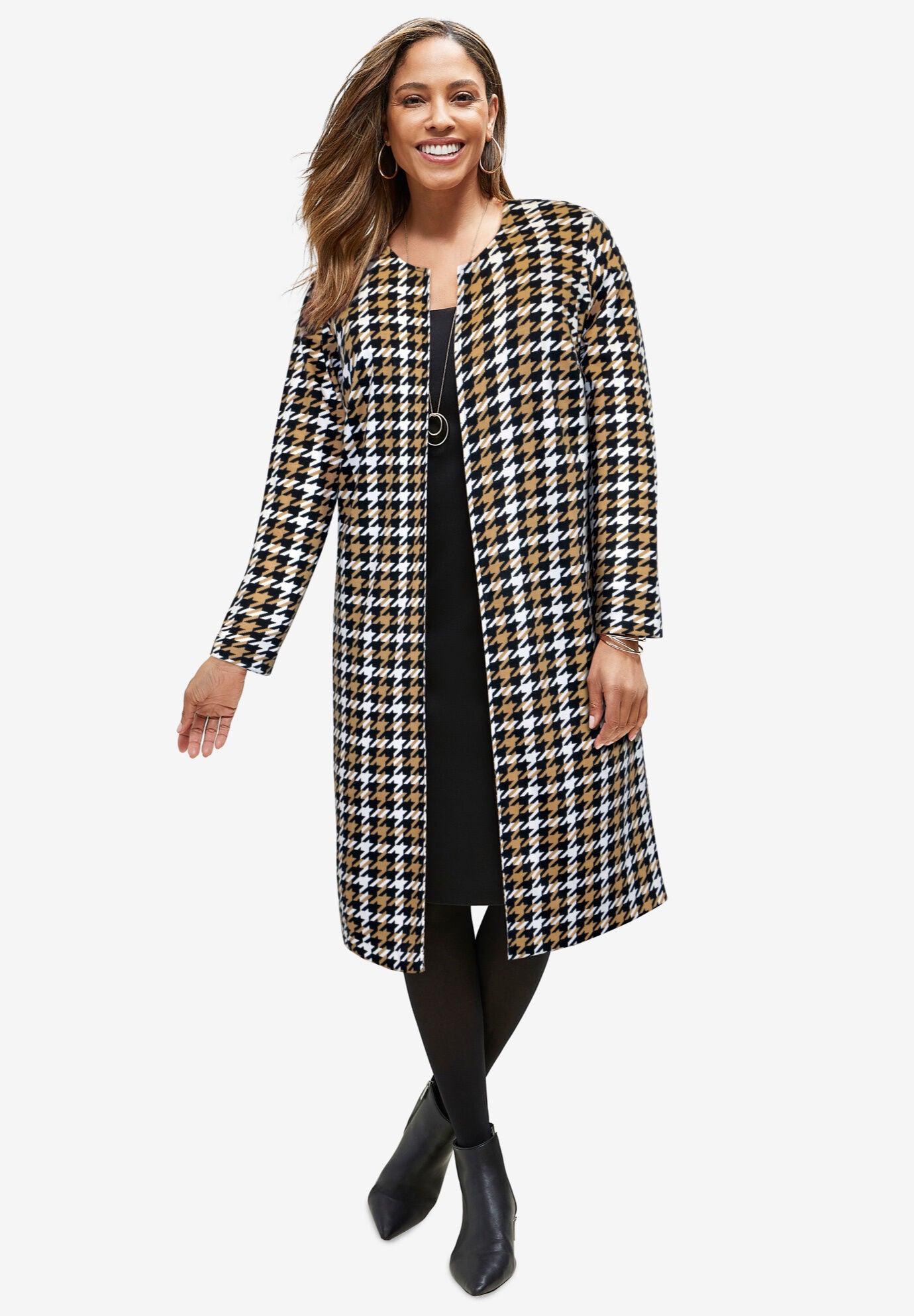 Inc cotton ponte knit coat sales