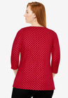 Embellished Scoop Neck Tee, , on-hover image number null
