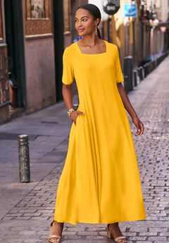 Square Neck Maxi Dress