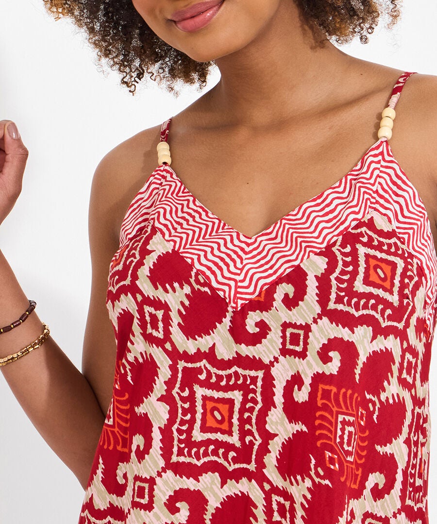 Sleeveless Bold Maxi Dress, MEGA BOHO MEDALLION, on-hover image number 1