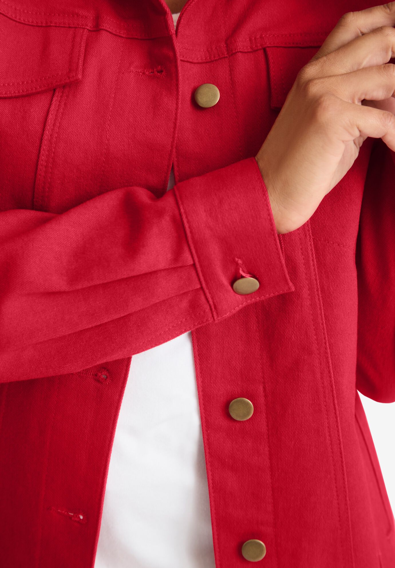 ladies longer length denim jacket