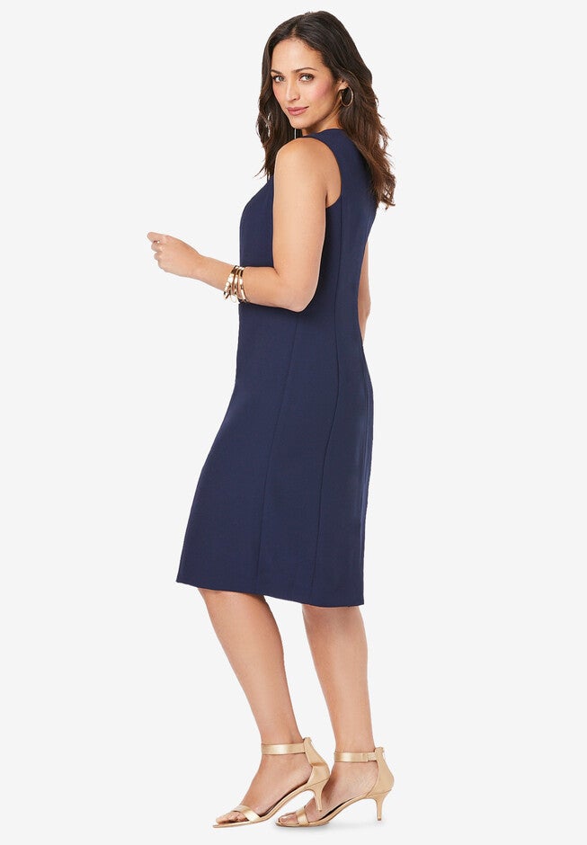 Bi-Stretch Sheath Dress, , alternate image number 2