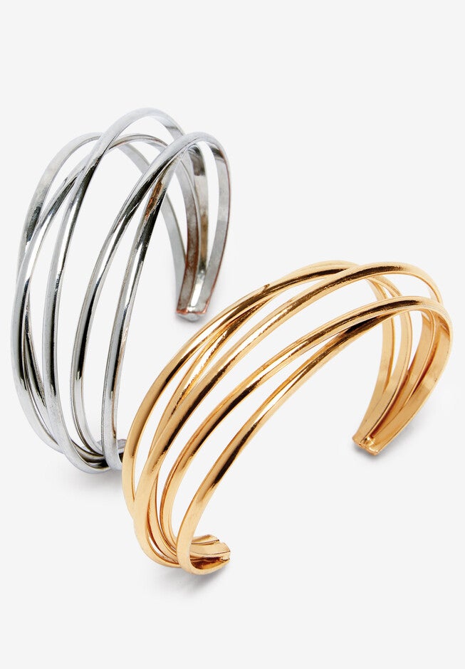 Layered Cuff, SILVER, hi-res image number null