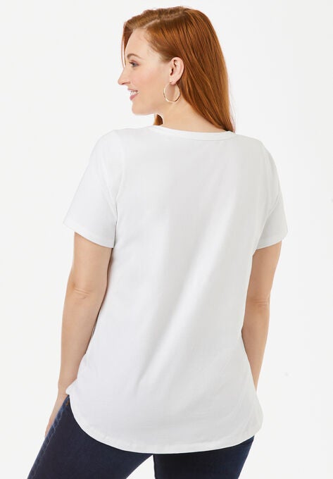 V-Neck Tee, , on-hover image number null