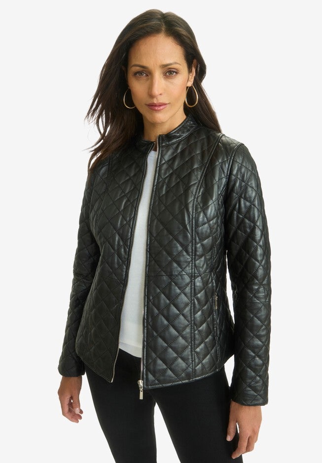 Quilted Jacket, BLACK, hi-res image number null