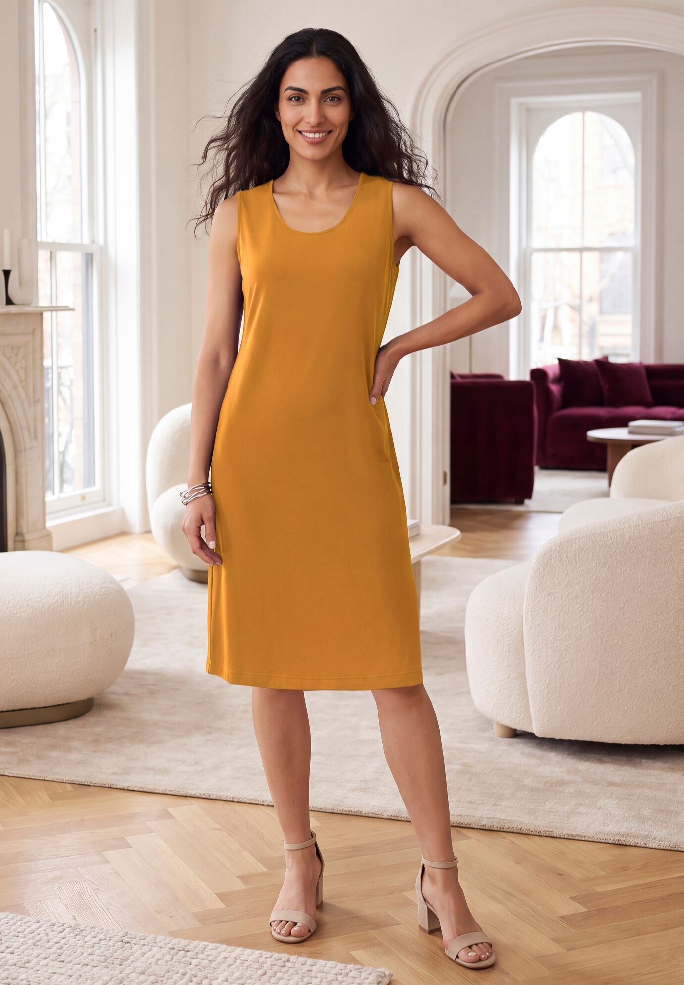 Stretch Knit 4-Piece Wardrober, RICH GOLD, alternate image number 2