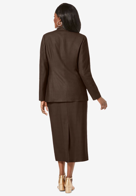 Single-Breasted Skirt Suit | Catherines