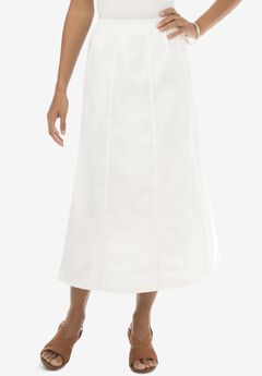 Stretch Denim Jegging Skirt