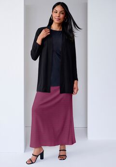 Stretch Knit Maxi Skirt