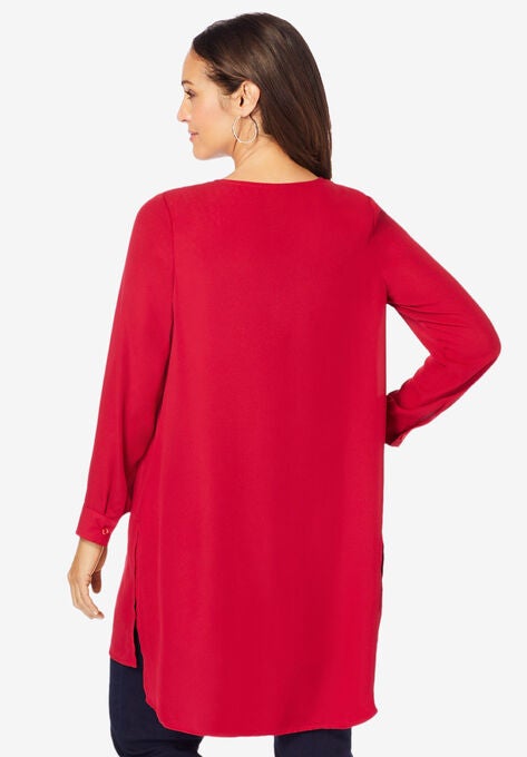 Flyaway V-Neck Tunic, , on-hover image number null