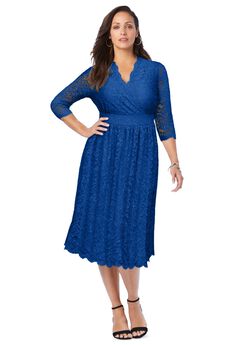 Stretch Lace A-Line Dress