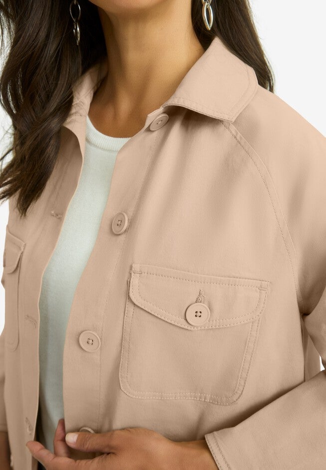 Twill Swing Jacket, NEW KHAKI, alternate image number null