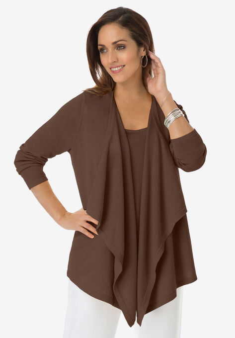 Flyaway Cardigan, FRENCH TOAST, hi-res image number null