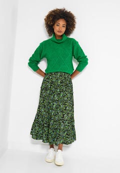 Tiered Maxi Skirt