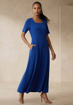 Square Neck Maxi Dress