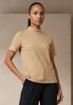 Short Sleeve Mock Neck