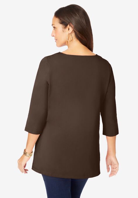 Notch Neck Tunic, , on-hover image number null