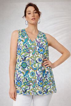 Plus Size V Neck Tank Tops