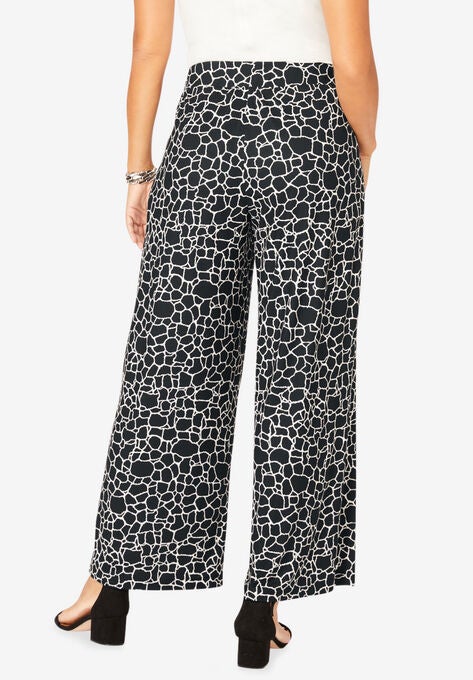 Knit Palazzo Pant, , on-hover image number null