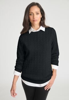 Plus Size Fall Crewneck Sweaters
