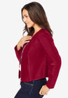 Collarless Leather Jacket, , alternate image number null